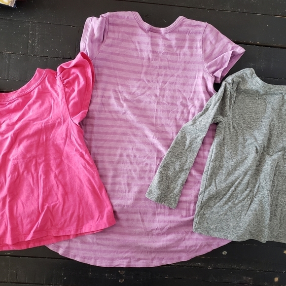 Lot of 3 Girl 4 4T Short Long Sleeve Shirt Dress LuLaRoe Cat & Jack Garanimals - Picture 12 of 12